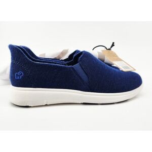 Merinos Women's Sig Slip Oxford Blue Merino Wool Upper Slip On Shoes Size 9W